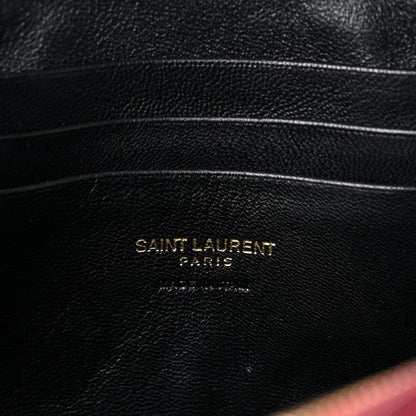 Saint Laurent Grain De Poudre Matelasse Monogram Mini Lou Camera Bag Opyum Red 6 of 11
