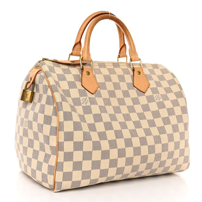 Louis Vuitton LOUIS VUITTON Damier Azur Speedy 30 3 of 12