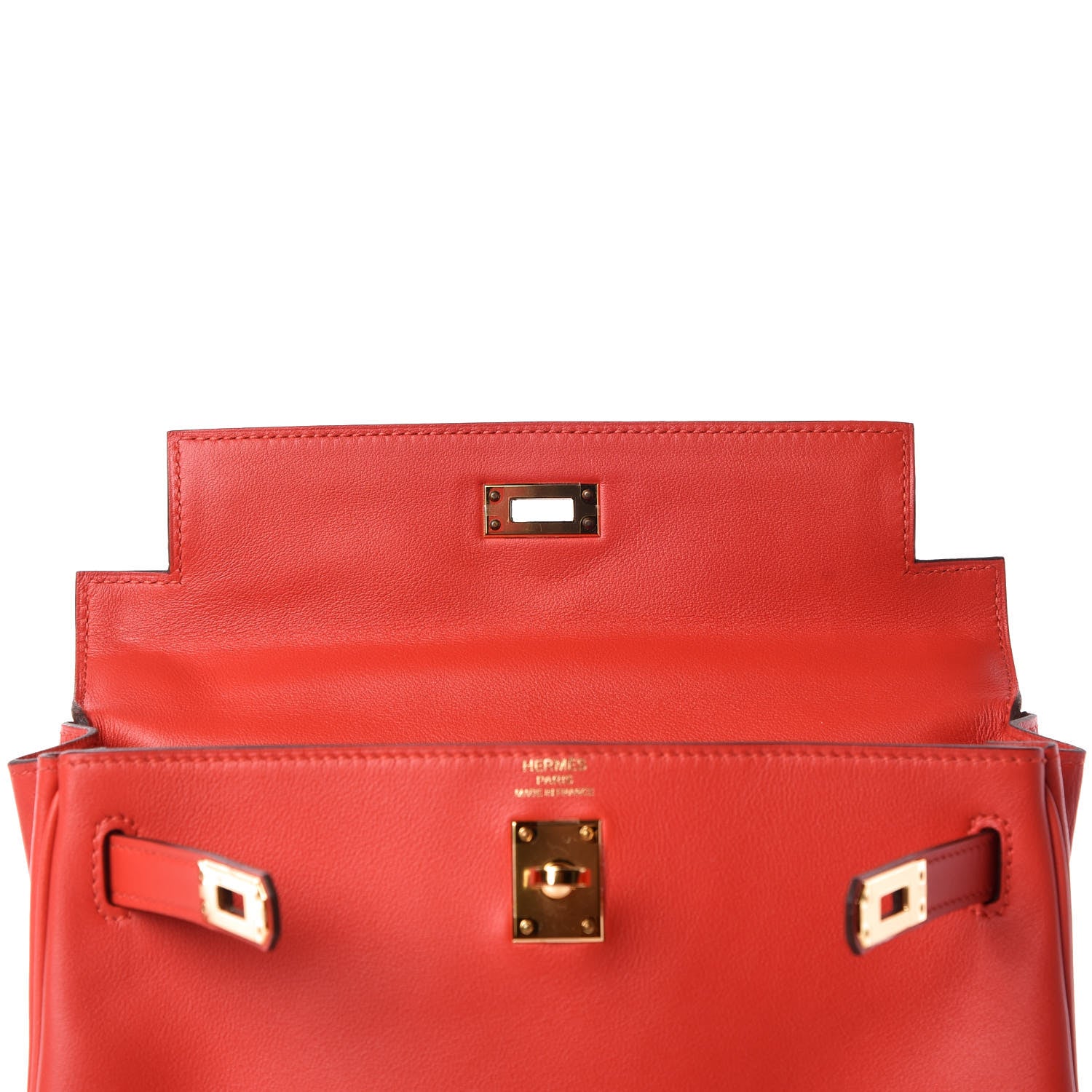 Hermes Swift Kelly Retourne 25 Rouge Tomate 16 of 36