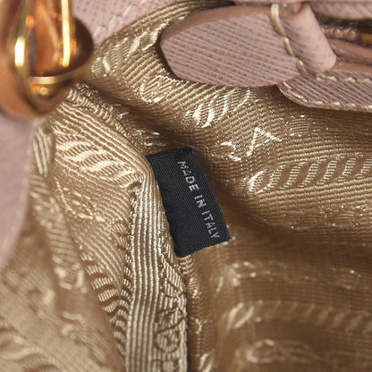 Prada Saffiano Small Galleria Double Zip Tote Cammeo 10 of 13