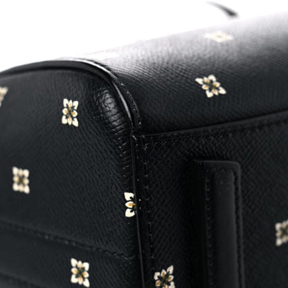 Givenchy Calfskin Mini Lilies Print Mini Antigona Black 10 of 11