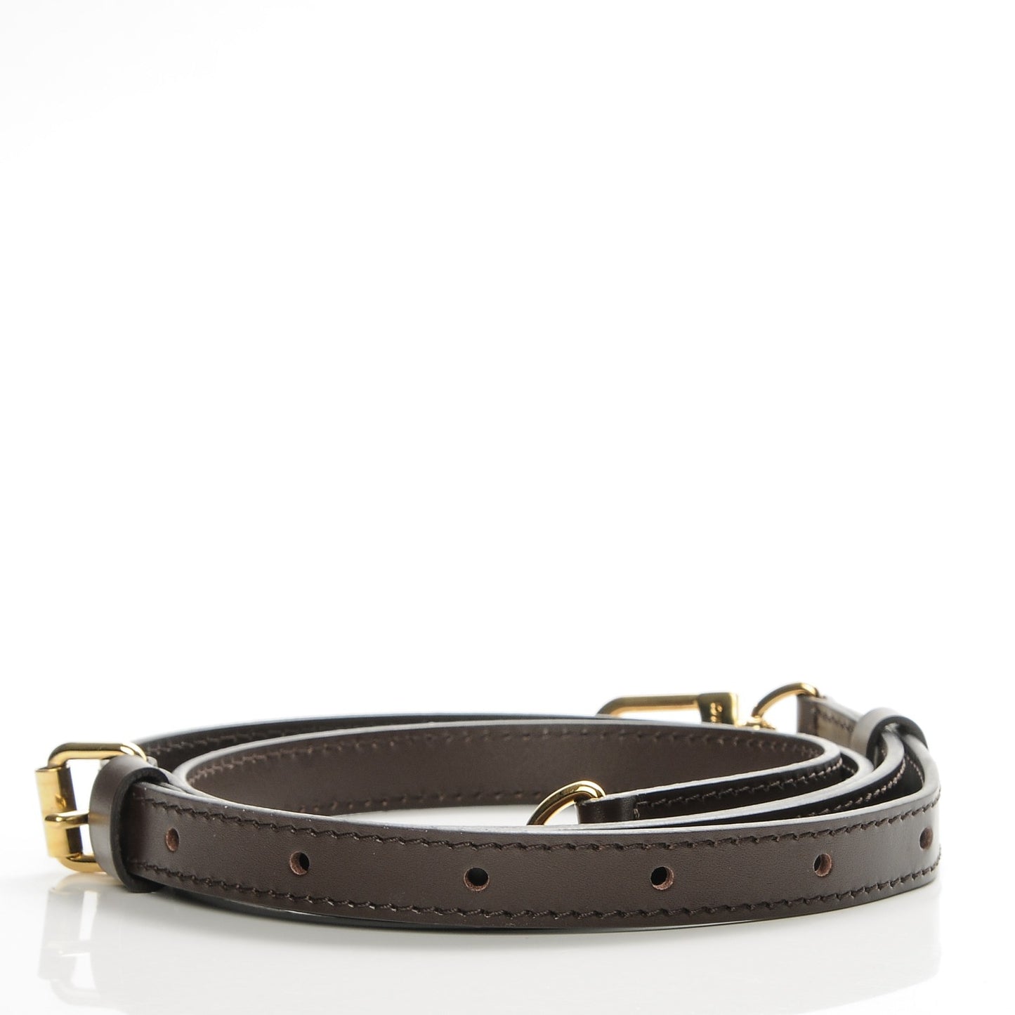 Calfskin 12mm Adjustable Shoulder Strap Brown