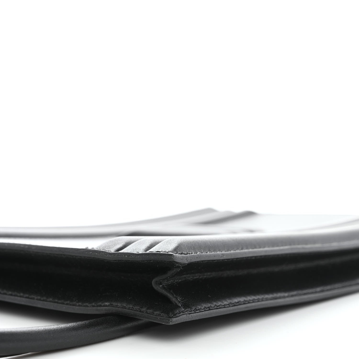 Hermes Tadelakt Kelly Cadena Clutch Black 11 of 12