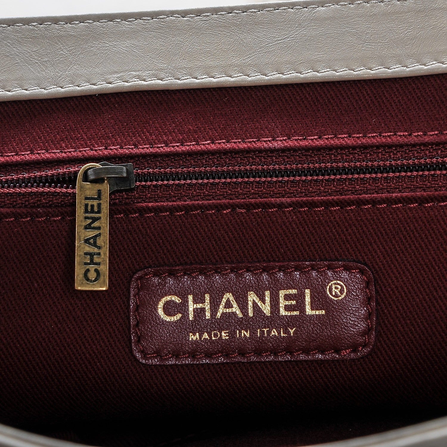 Chanel Calfskin Quilted Medium Pondichery Flap Beige 6 of 8