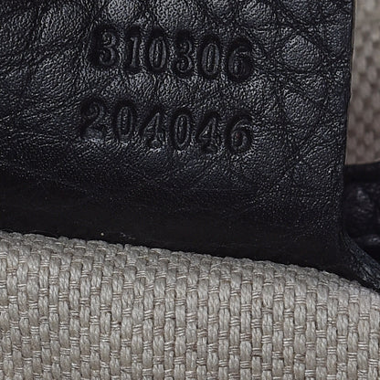 Gucci Pebbled Calfskin Large Soho Chain Shoulder Bag Black 10 of 13