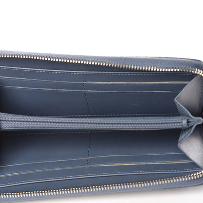 Chanel Caviar Quilted Large Gusset Zip Around Wallet Blue 5 of 8