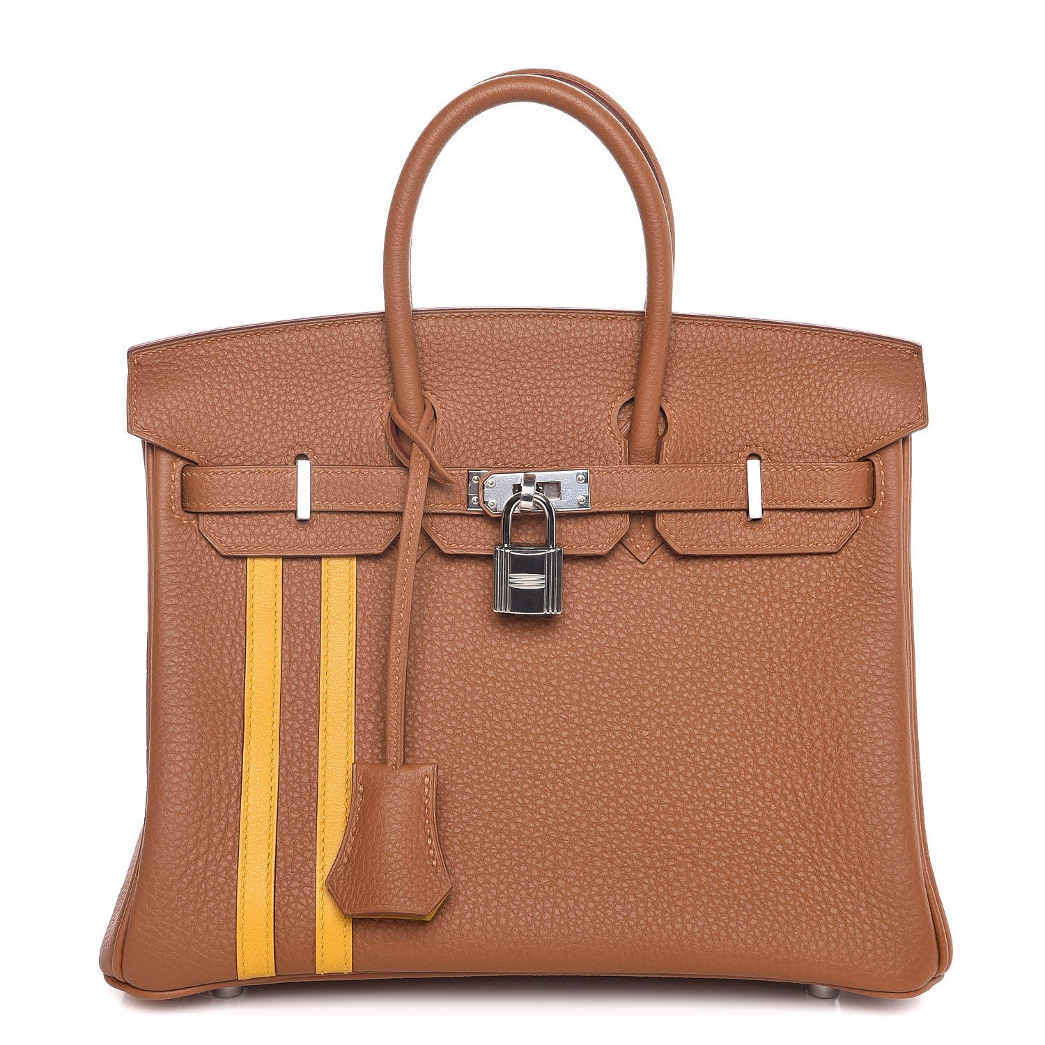 Hermes Togo Swift Officier Birkin 25 Gold Ambre 1 of 35