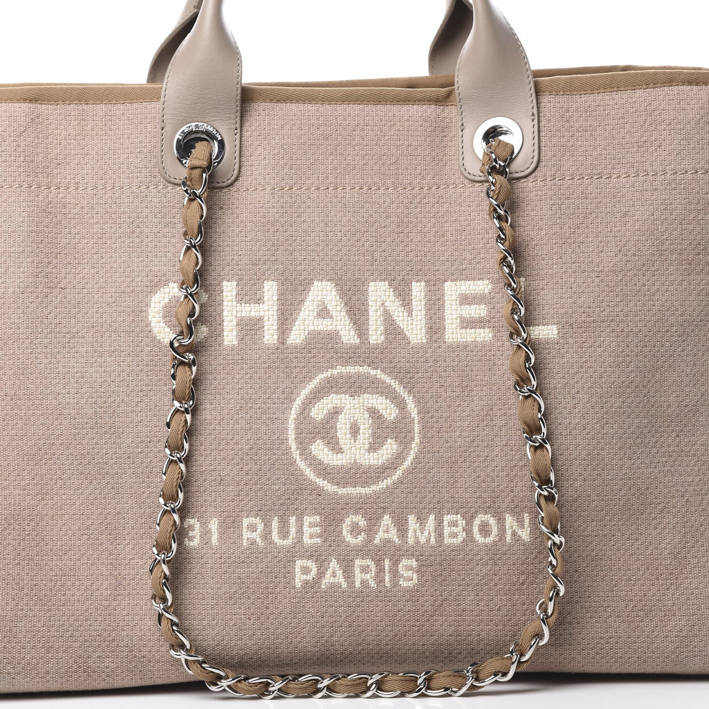 Canvas Medium Deauville Tote Ecru