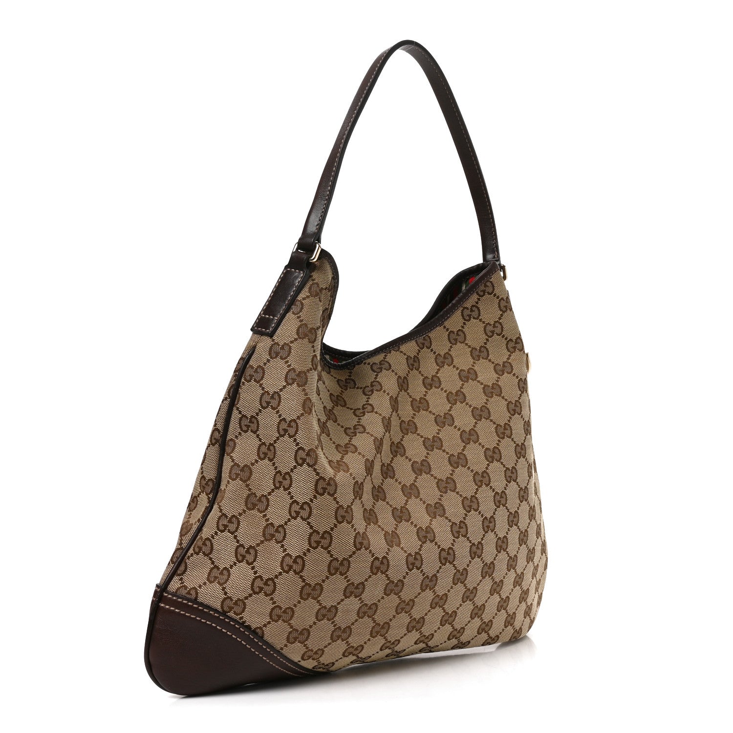 Gucci Monogram Medium New Britt Hobo Dark Brown 2 of 9