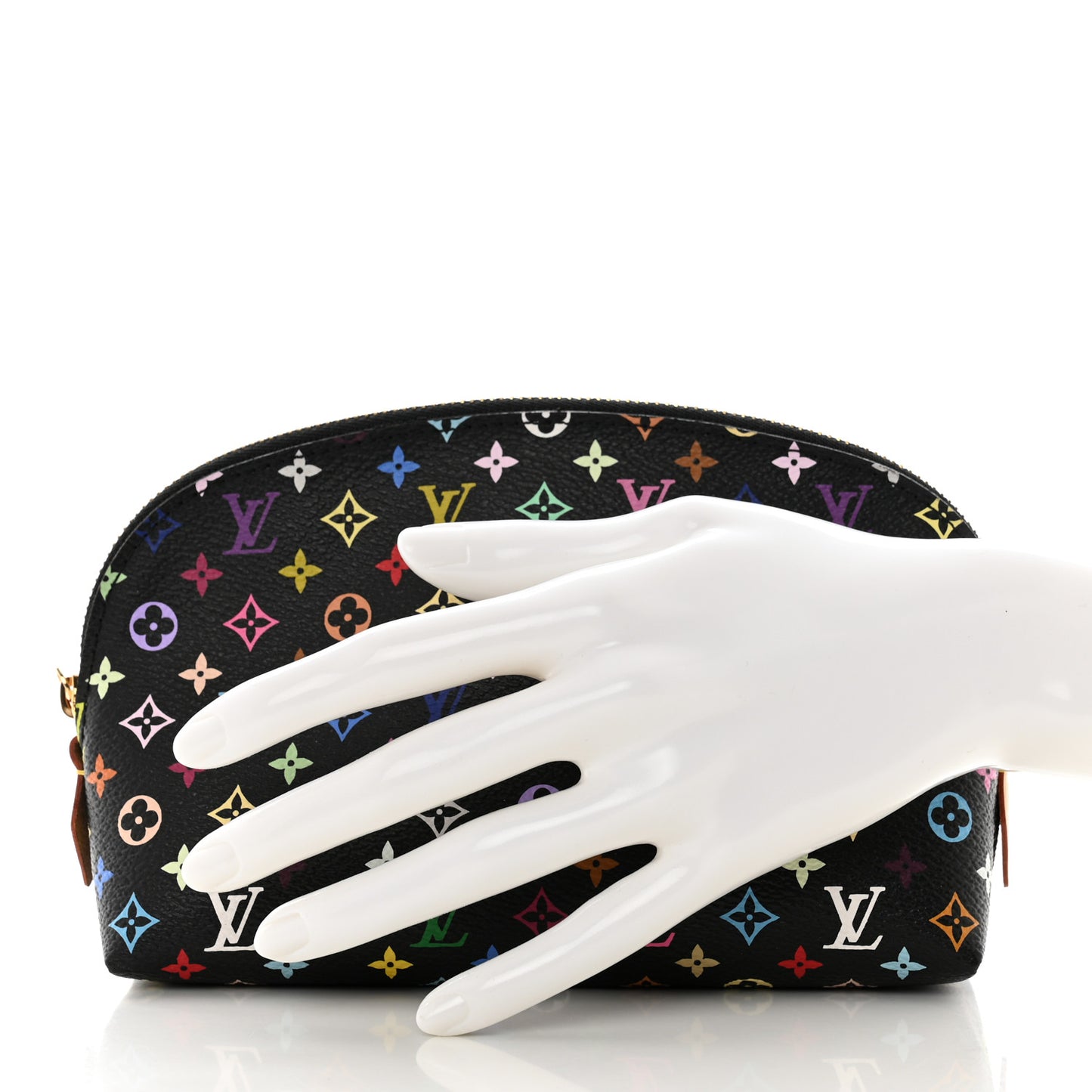 LOUIS VUITTON Monogram Multicolor Cosmetic Pouch Black Grenade
