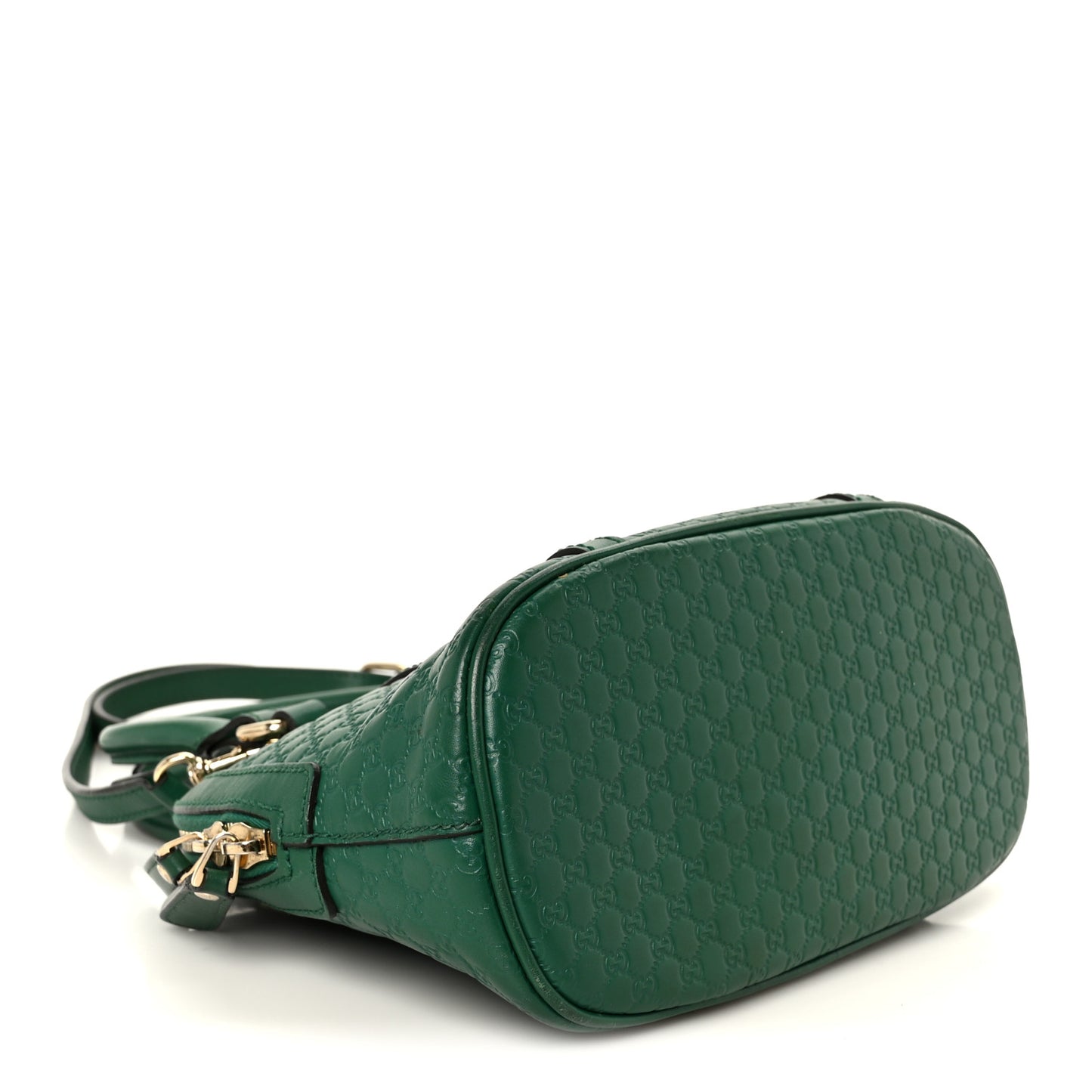 Soft Microguccissima Mini Dome Bag Emerald