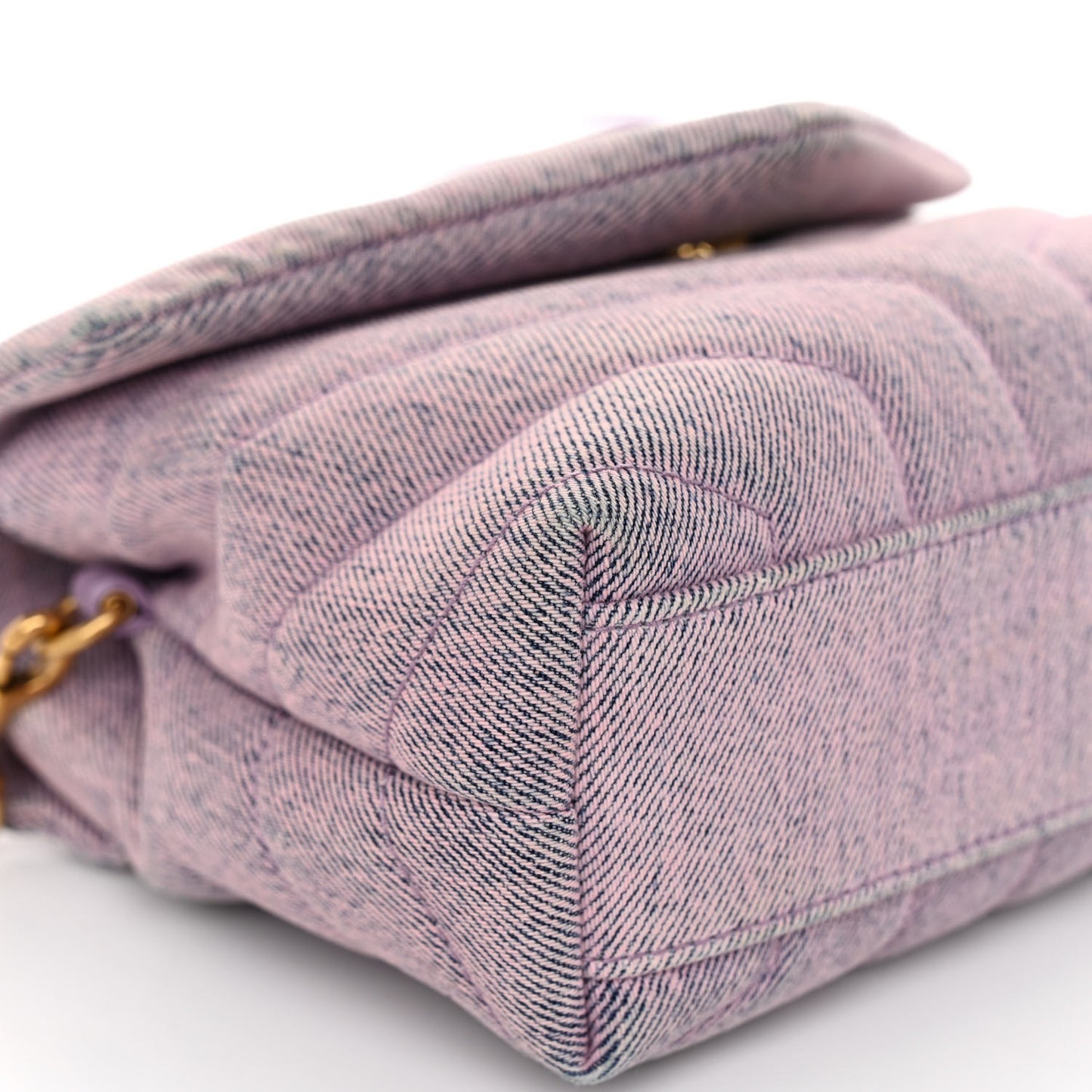Denim Y Quilted Monogram Toy Loulou Crossbody Bag Bleached Lilac