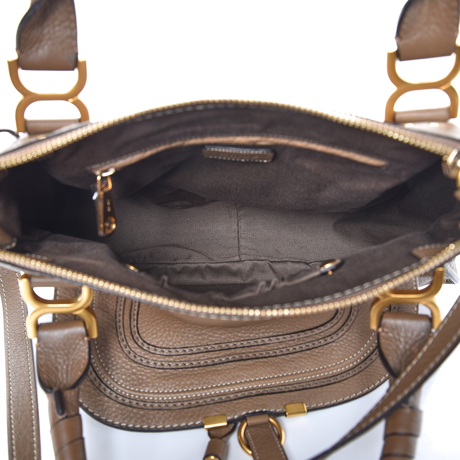 Chloe Calfskin Medium Marcie Satchel Nut 6 of 12