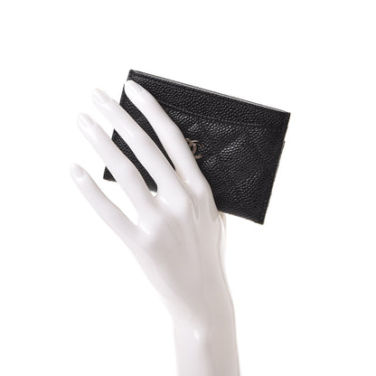 Chanel Caviar Quilted Card Holder Black 2 of 9