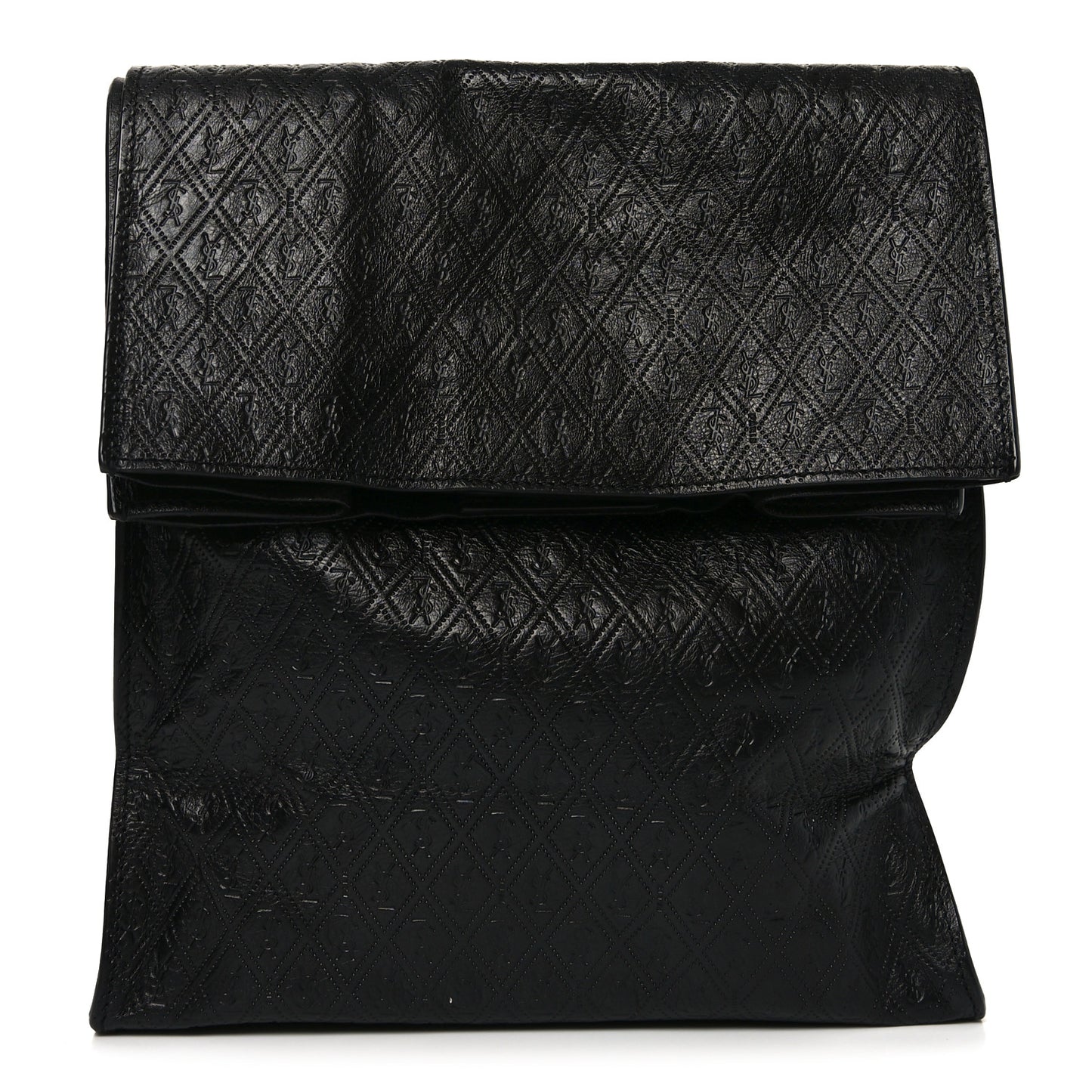 Calfskin Monogram Deli Paper Bag Vintage Black