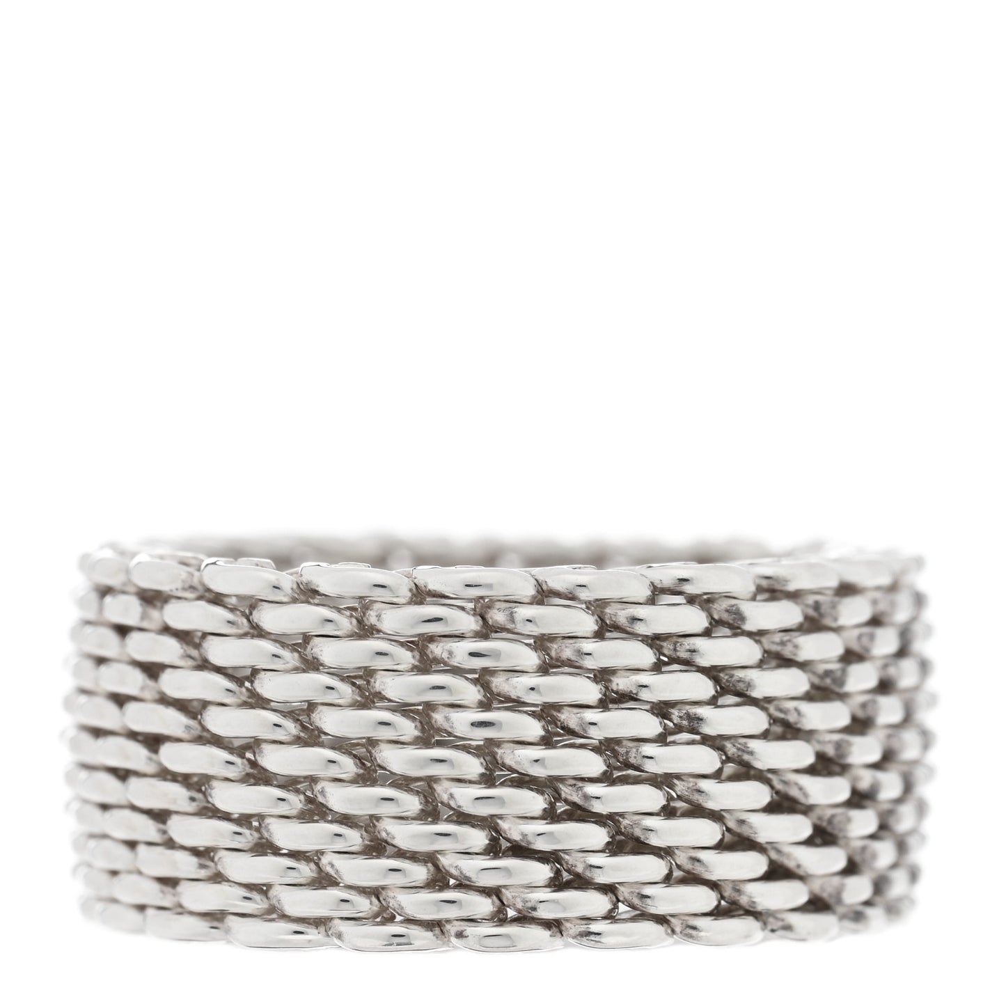 Sterling Silver Somerset Mesh Ring 58 8.5
