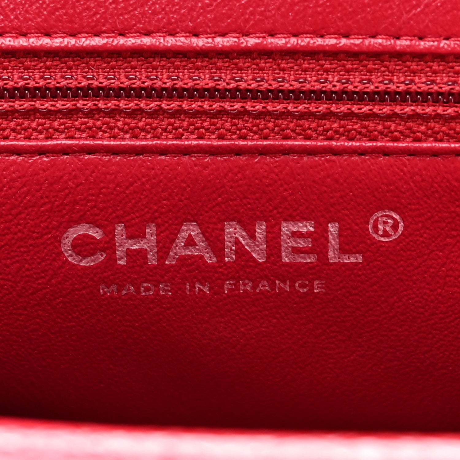 Chanel Caviar Quilted Timeless Clutch Red 6 of 10