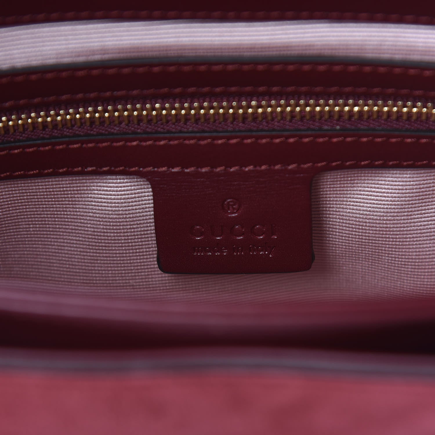 Gucci Suede Medium Arli Flap Shoulder Bag Vintage Bordeaux 6 of 10