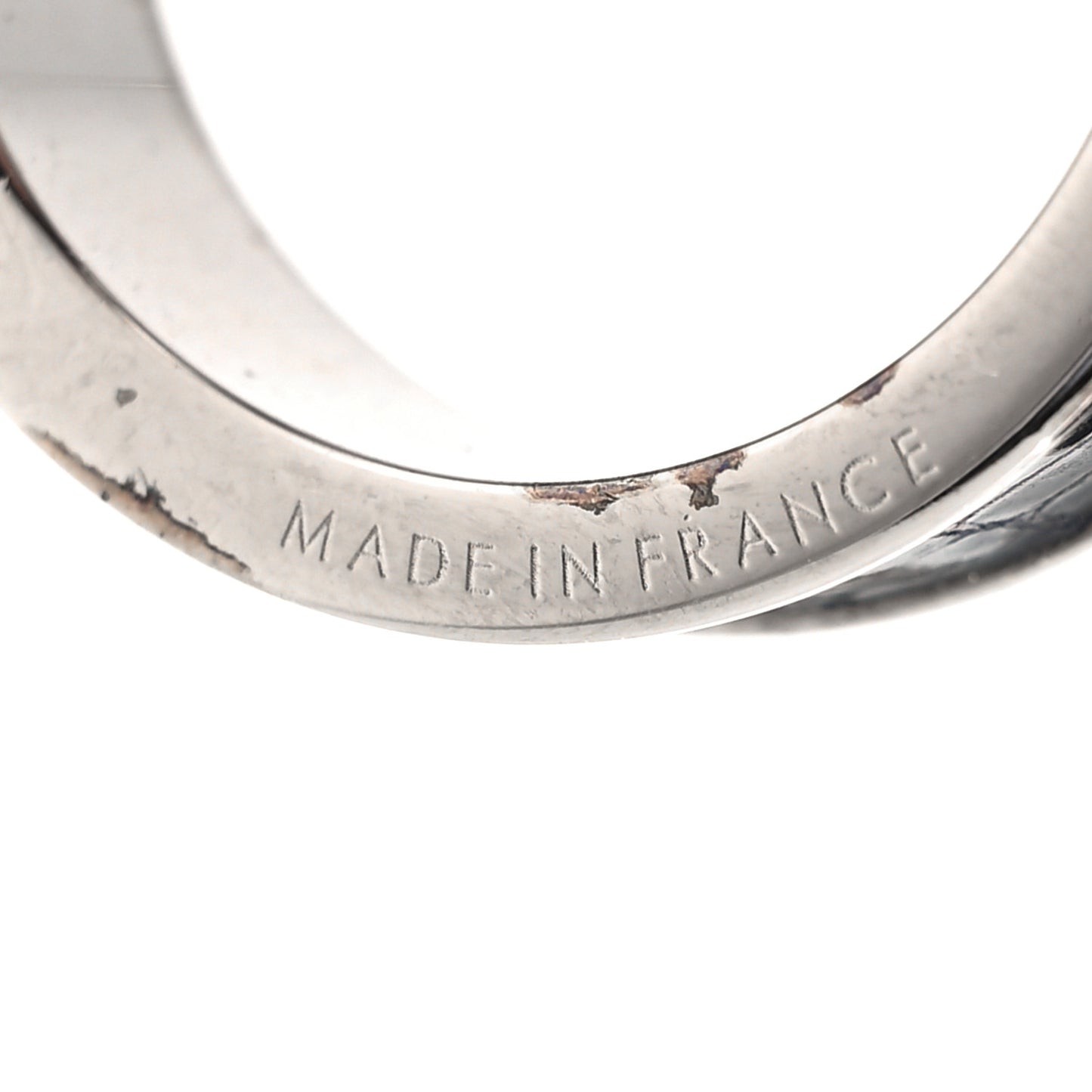 Lizard Kelly Cadena Scarf Ring Silver