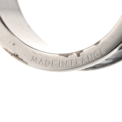 Hermes Lizard Kelly Cadena Scarf Ring Silver 5 of 6