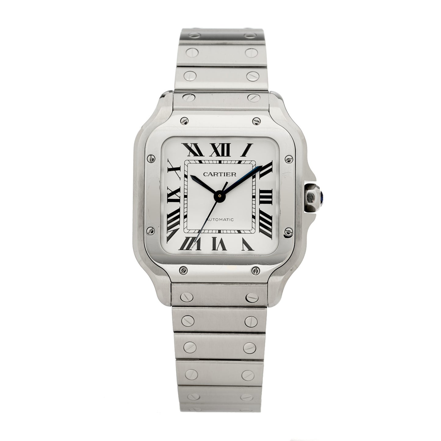 Stainless Steel 35mm Santos de Cartier Automatic Watch
