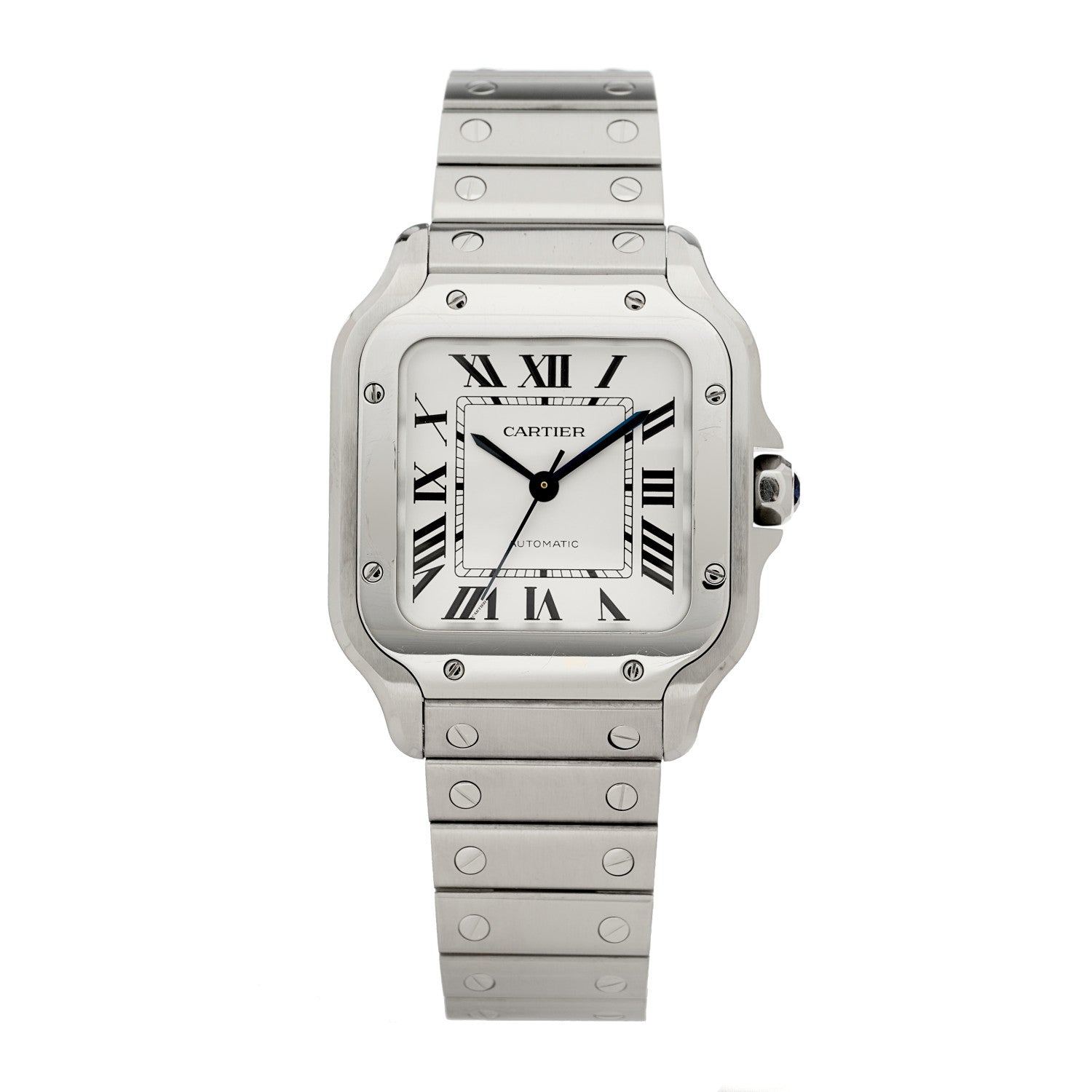 Cartier Stainless Steel 35mm Santos de Cartier Automatic Watch 1 of 5