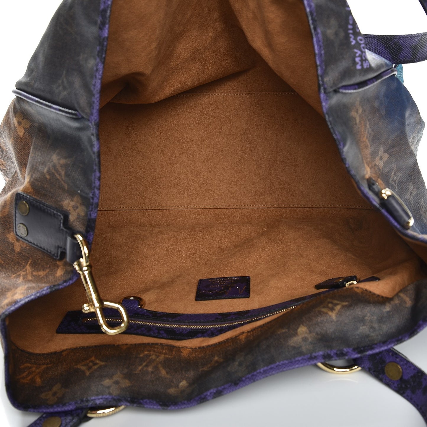 Monogram Karung Heartbreak Jokes Tote Violet