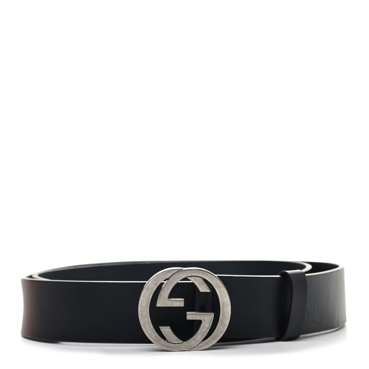 Selleria Calfskin Mens Interlocking G 37mm Belt 95 38 Black
