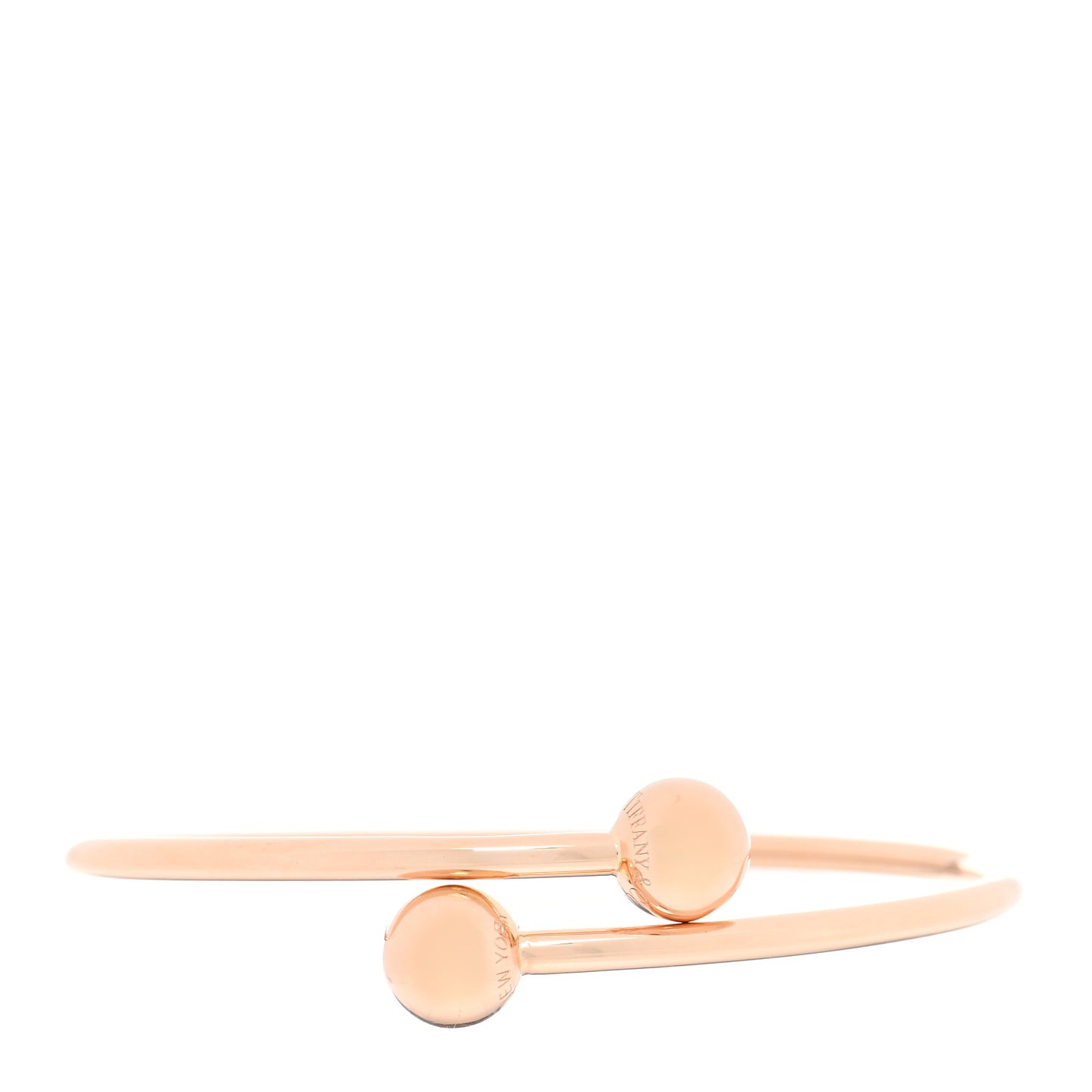 18K Rose Gold 8mm HardWear Ball Bypass Bracelet