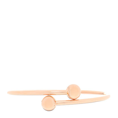 Tiffany 18K Rose Gold 8mm HardWear Ball Bypass Bracelet 1 of 3