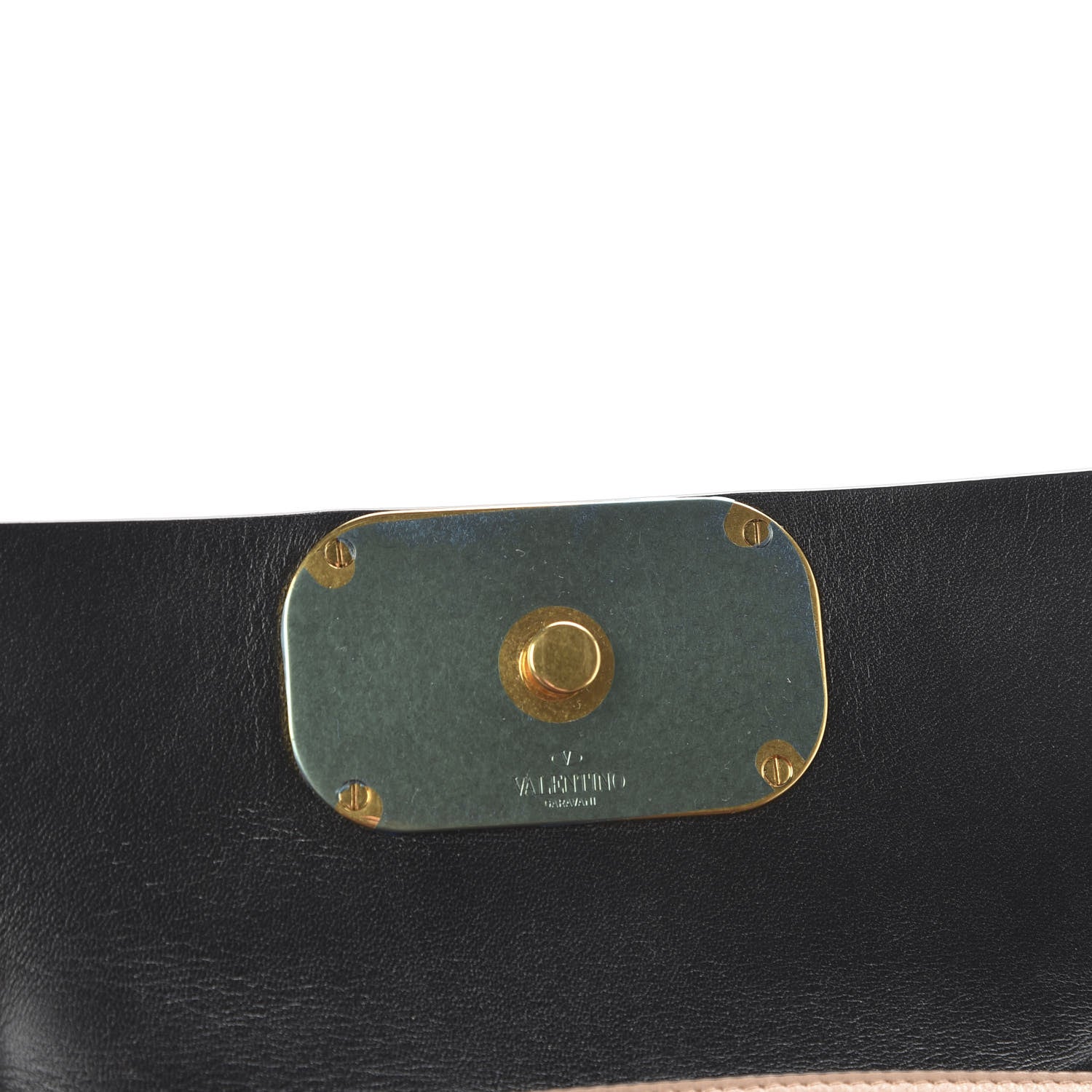 Valentino Garavani Smooth Calfskin Small VRing Crossbody Bag Rose Cannelle Light Ivory Cerise 10 of 10