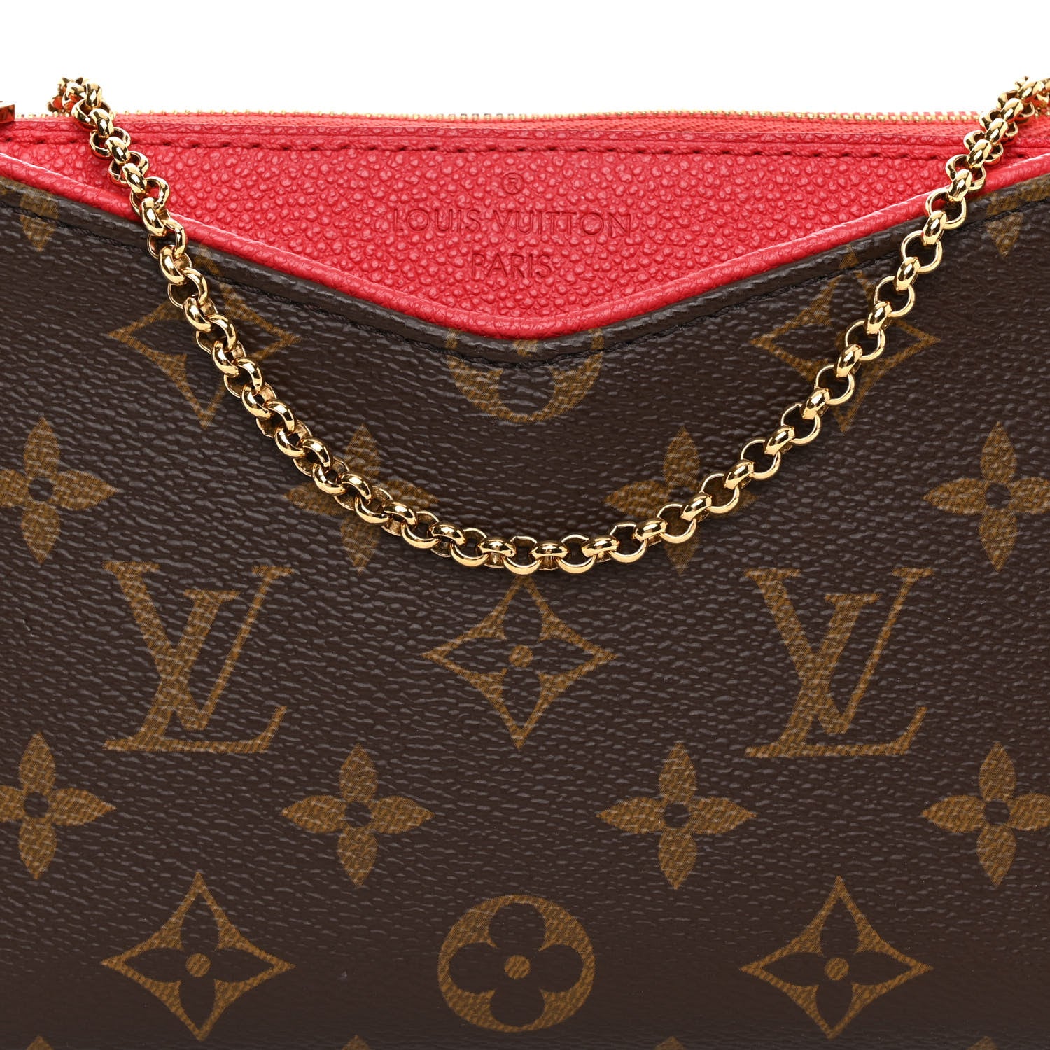 Louis Vuitton Monogram Pallas Clutch Cherry 7 of 9