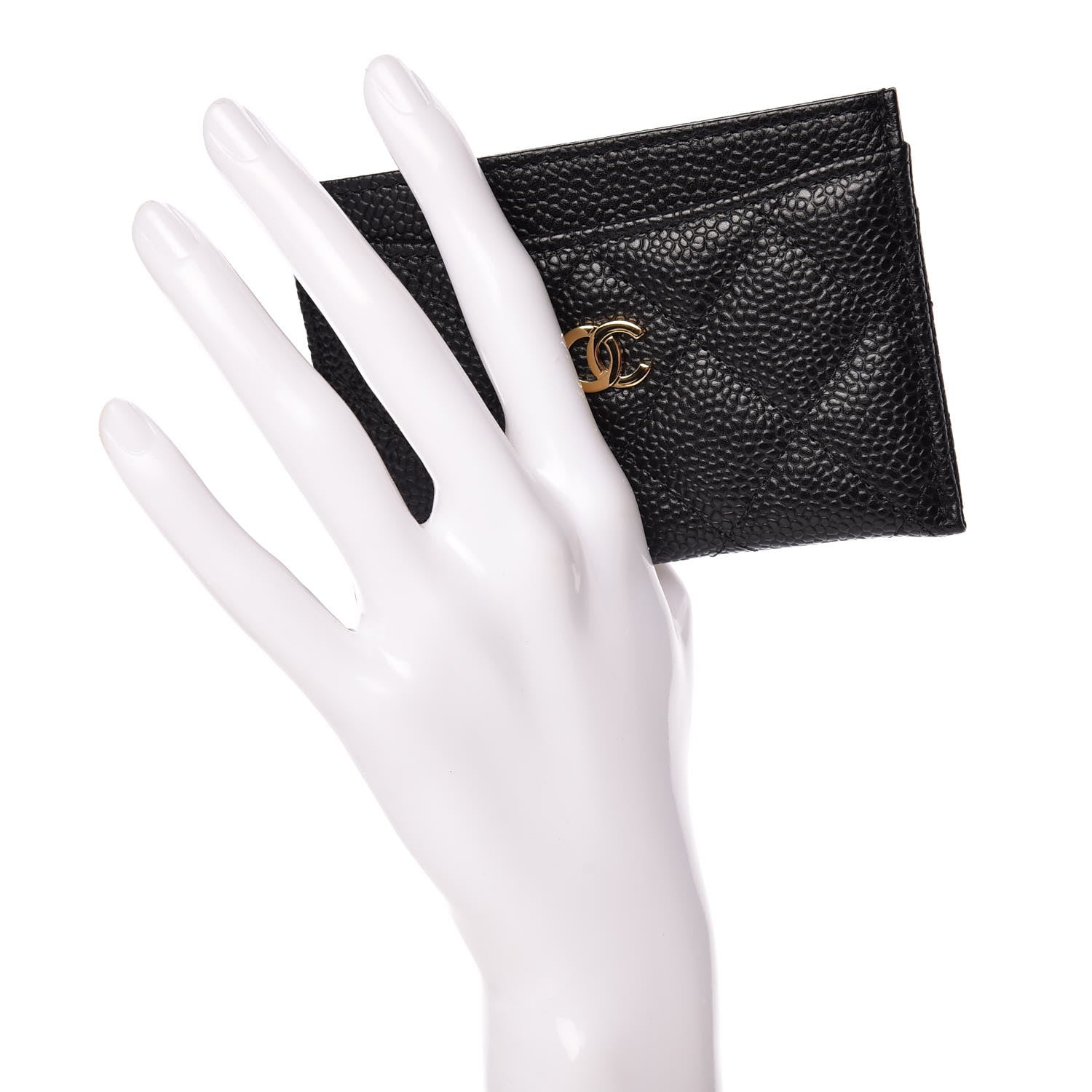 Chanel Caviar Quilted Card Holder Black 2 of 8
