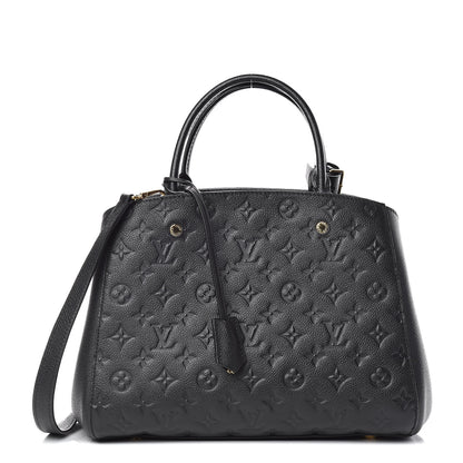 Louis Vuitton Empreinte Montaigne MM Black 1 of 12
