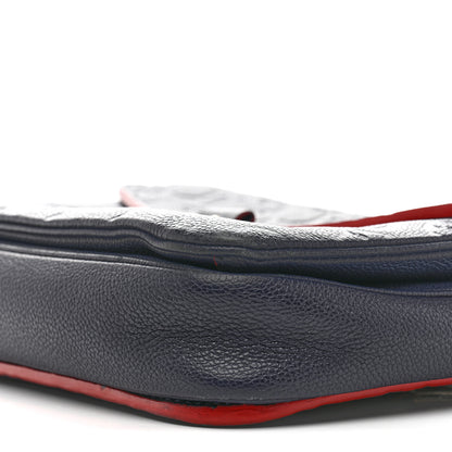 Louis Vuitton Empreinte Pochette Metis Marine Rouge 9 of 17
