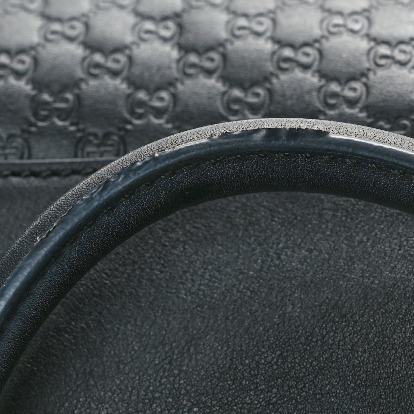 Soft Microguccissima Large Tote Black