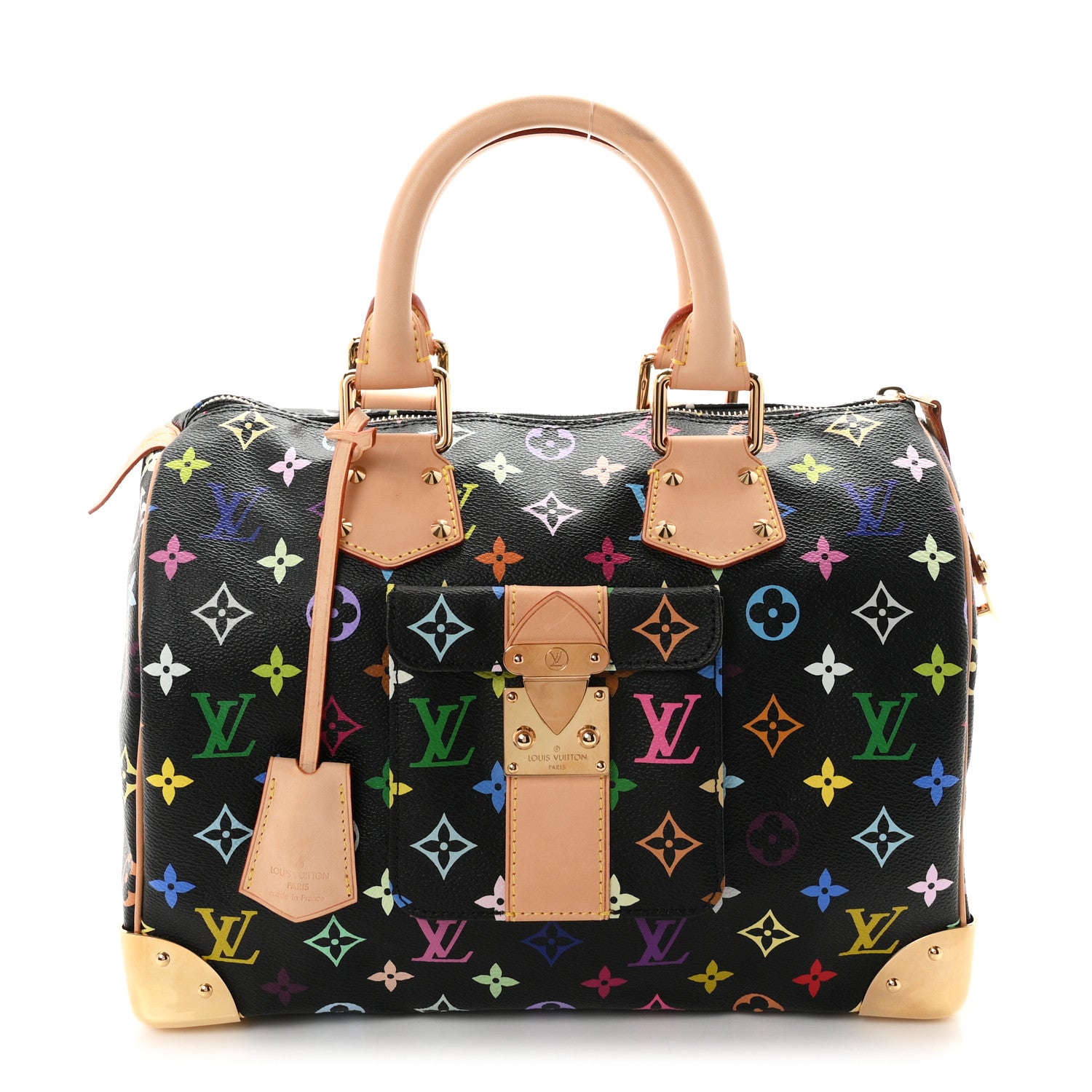 Louis Vuitton Monogram Multicolor Speedy 30 Black 1 of 9
