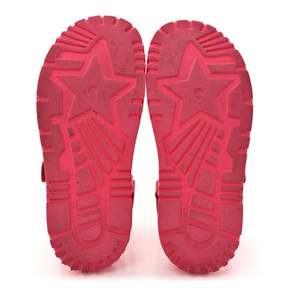 Christian Dior Lambskin Dioract Sandals 38.5 Raspberry 6 of 14