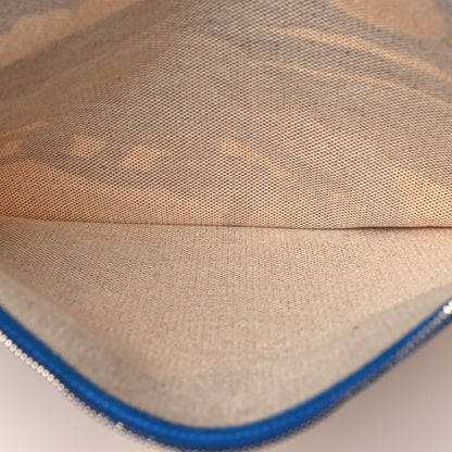 Hermes Cotton Canvas Escale A La Plage Flat Case Ciel Nuit 5 of 7