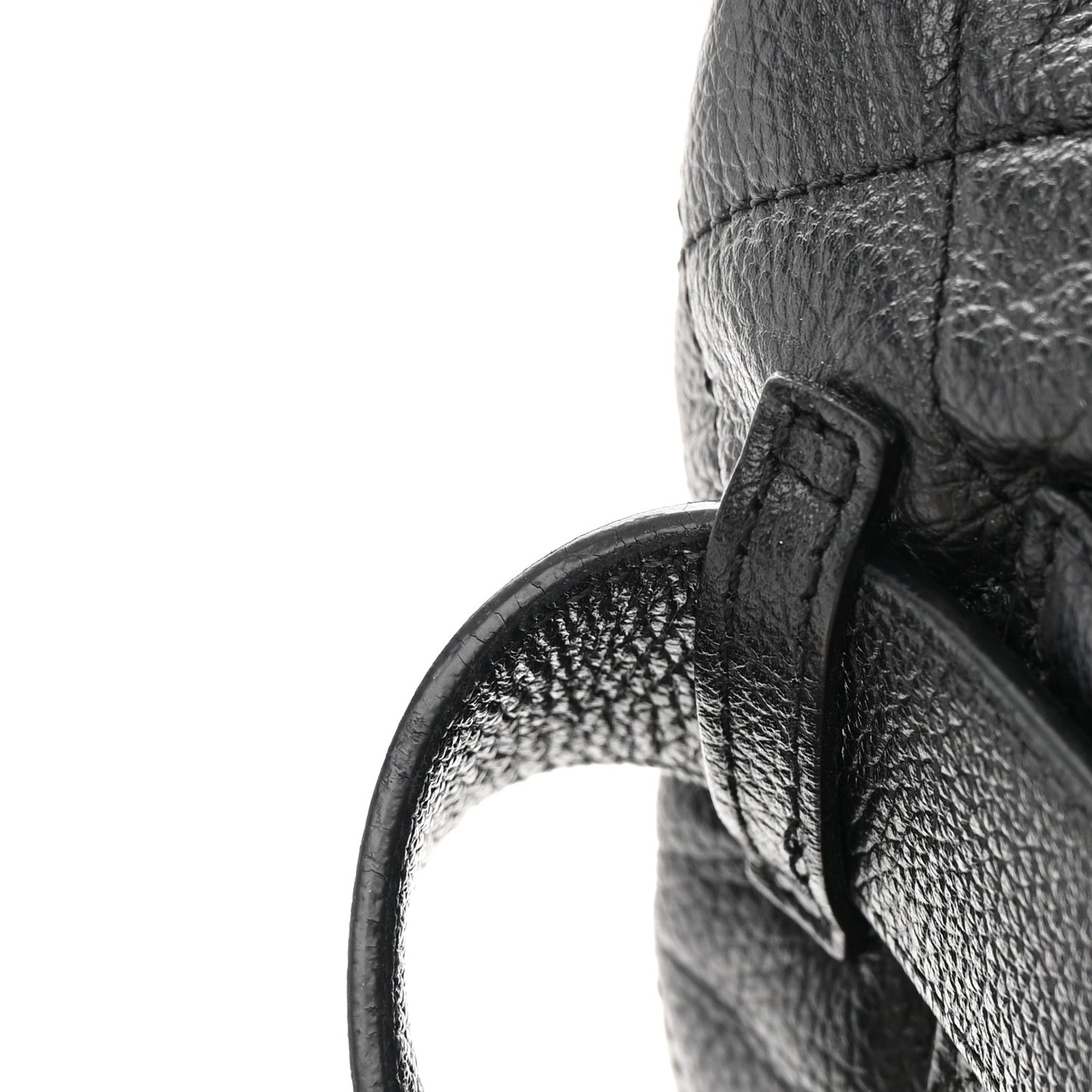 Grained Calfskin Quilted Waist Belt Bag Black