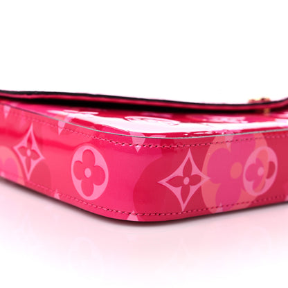 Louis Vuitton Vernis Valentine Pochette Felicie Chain Wallet Fuchsia 8 of 10