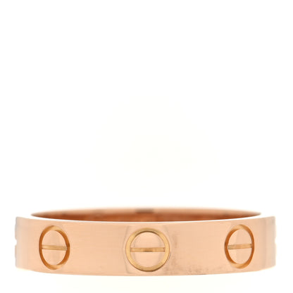 Cartier 18K Pink Gold 3.5mm LOVE Wedding Band Ring 48 4.5 1 of 4
