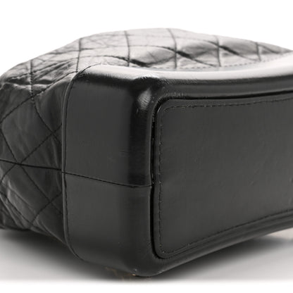Chanel Aged Calfskin Quilted Gabrielle Backpack Black 9 of 12