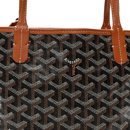Goyard Goyardine Reversible Mini Anjou Black Gold 13 of 19