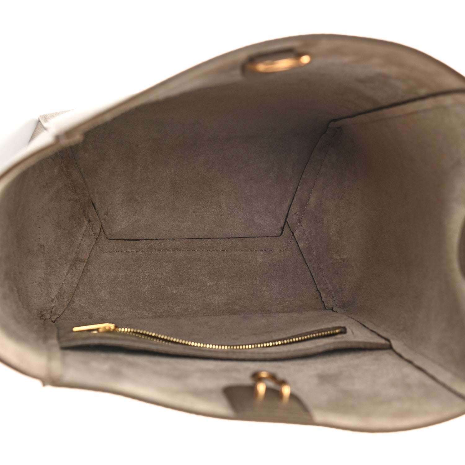 Celine Soft Grained Calfskin Small Sangle Bucket Bag Taupe 5 of 9