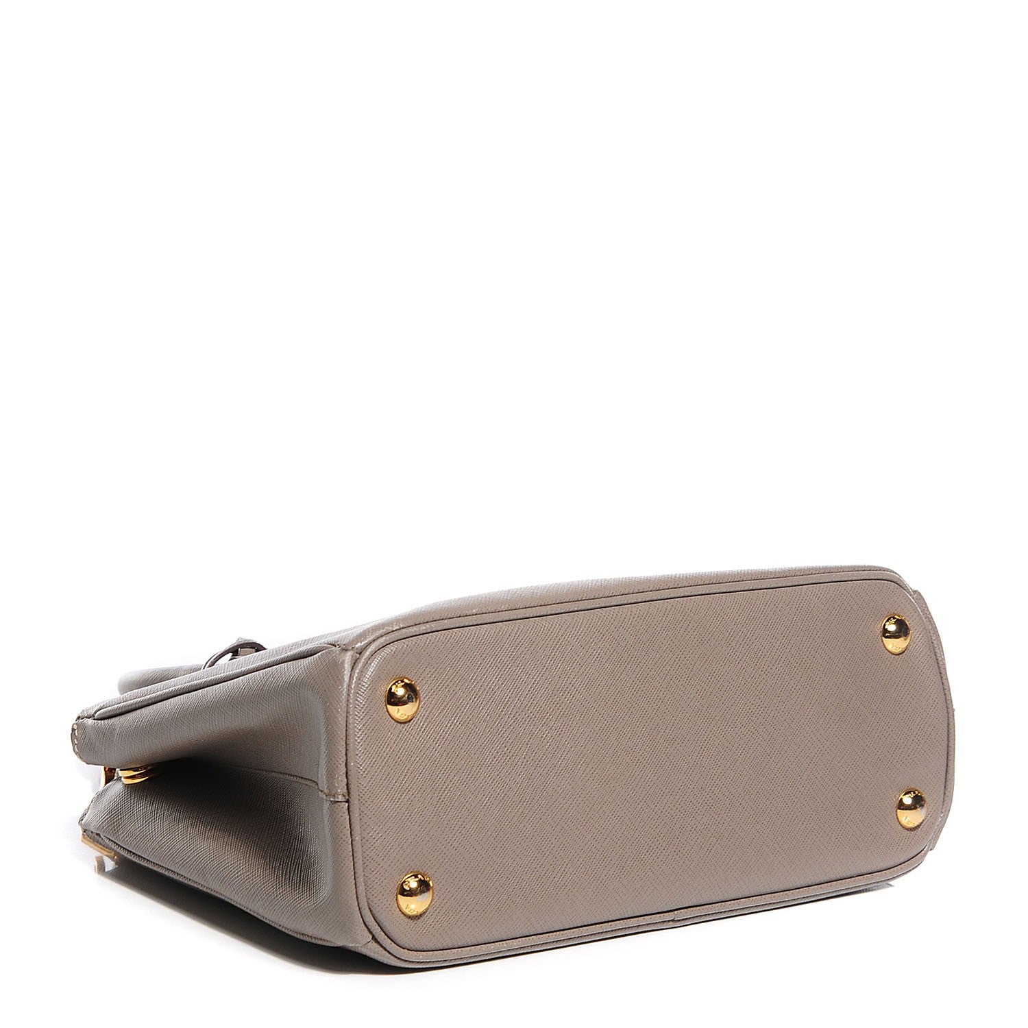 Prada Saffiano Lux Mini Double Zip Tote Argilla 5 of 10