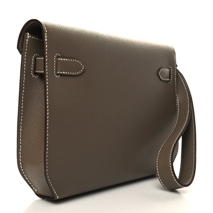 Hermes Epsom Kelly Depeches 25 Pouch Etoupe 3 of 11