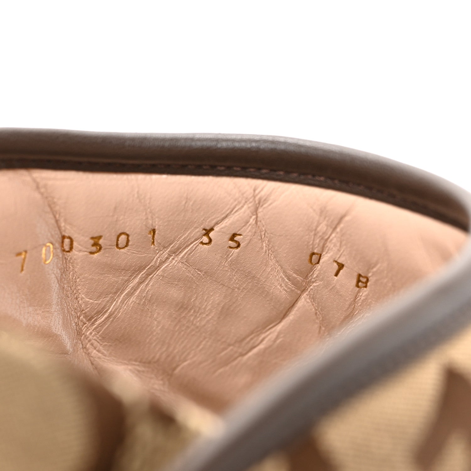 Gucci Monogram Jumbo GG Nappa Samoa Platform 40mm Slide Sandals 35 Camel Ebony New Acero 5 of 8