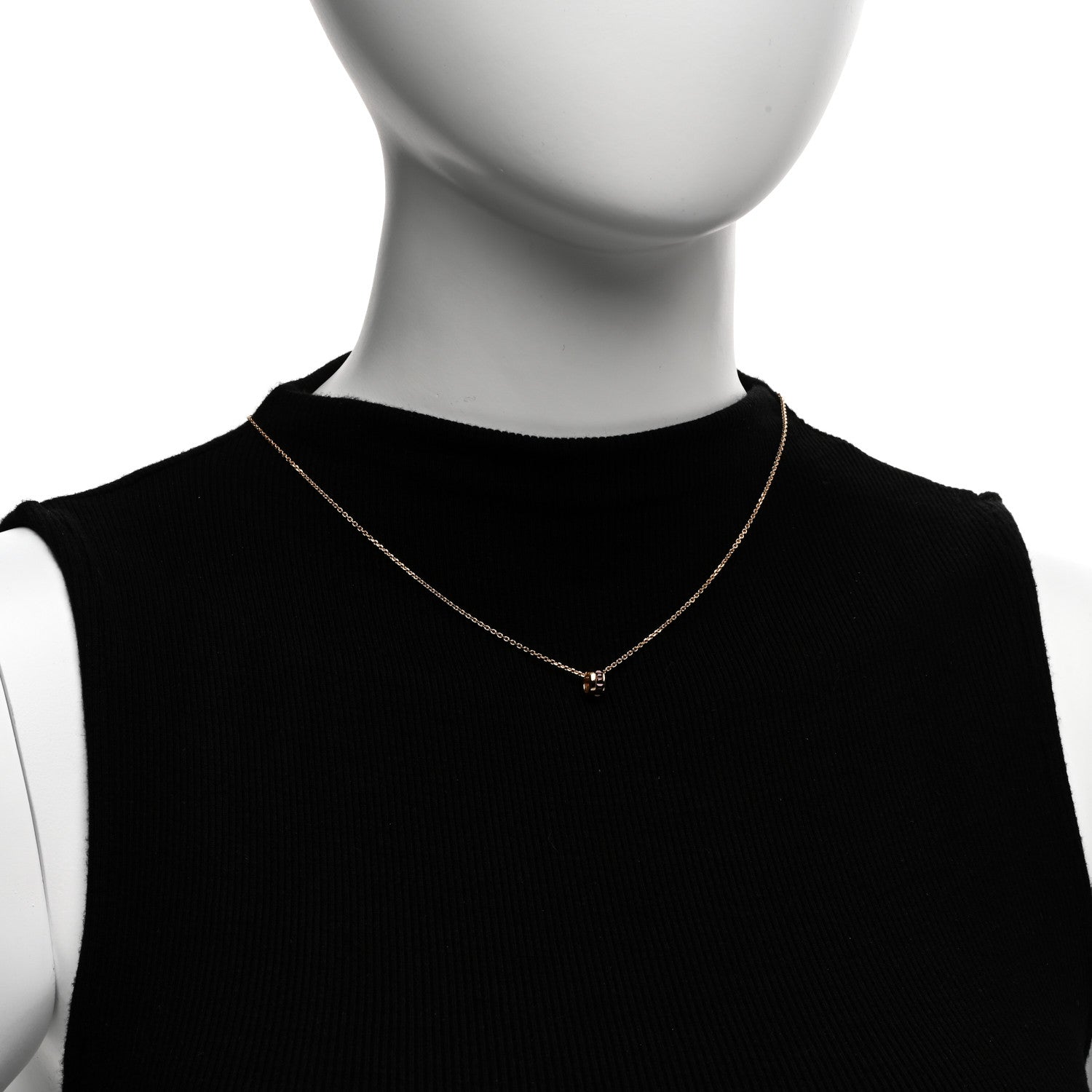 Boucheron 18K Rose Gold PVD Quatre Mini Ring Pendant Necklace 2 of 4