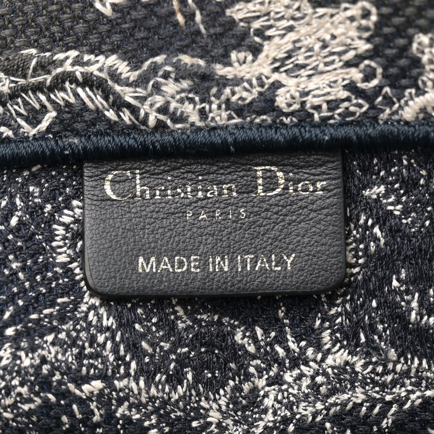 Christian Dior Canvas Embroidered Medium Toile De Jouy Reverse Book Tote Blue 6 of 12